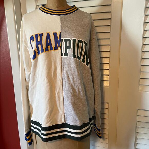 CHAMPION | vintage two tone crewneck sweatshirt L - Picture 3 of 12